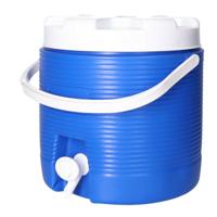 Koelbox drank dispenser - met tap - 6.5L- plastic - 25 x 26 x 25 cm - draagbaar