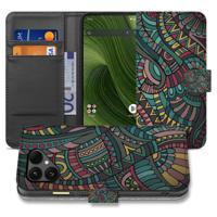 Stylish Aztec Design Book Case Hoesje voor Fairphone 6