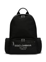 Dolce & Gabbana sac à dos zippé à logo - Noir - thumbnail