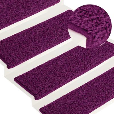 Trapmatten 15 st 65x21x4 cm Roze Rechthoekige Rand
