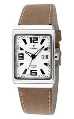 Horlogeband Festina F16141-1 Leder Bruin 23mm