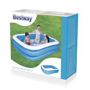 Bestway Family Pool Meerkamersysteem zwembad 400 l (l x b x h) 211 x 132 x 46 cm