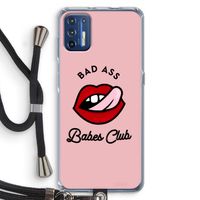 Badass Babes Club: Motorola Moto G9 Plus Transparant Hoesje met koord