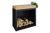 OFYR | Butcher Block Storage 90 Black | Teak Hout - thumbnail