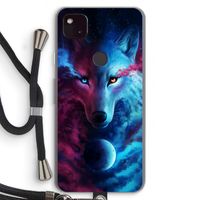 Where Light And Dark Meet: Pixel 4a 5G Transparant Hoesje met koord