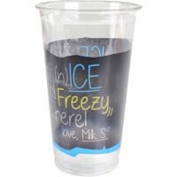 Depa | Milkshakebeker | ICE is (N)ICE | Gerecycled PET | 500ml | 22oz | transparant/blauw | 800 stuks