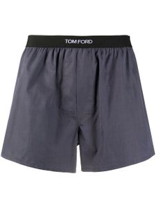 TOM FORD boxer à bande logo - Gris