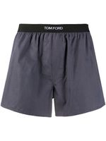 TOM FORD boxer à bande logo - Gris - thumbnail