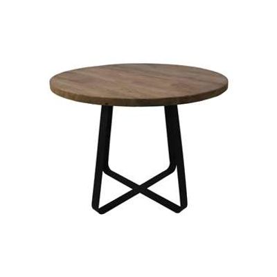 HSM Collection salontafel Junction - naturel/zwart - 38xø50 cm