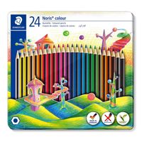 Staedler kleurpotloden Noris Colour, metalen doos 24 stuks