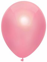 Metallic roze ballonnen 100 stuks 30cm - thumbnail