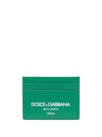 Dolce & Gabbana porte-cartes en cuir à logo imprimé - Vert - thumbnail