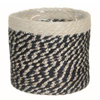 Mica mand bonaparte zwart 18 cm | 12 stuks