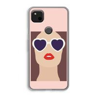 Red lips: Google Pixel 4a Transparant Hoesje