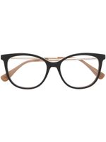 Max Mara Eyewear lunettes de vue à monture papillon - Marron