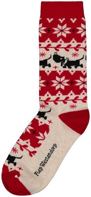 HEMA Dames Kerst Sokken Takkie Beige (beige)