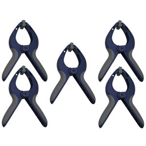 Voordeelset van 5x stuks zeilklemmen / zeilclips van kunststof 9 inch