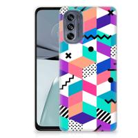 Motorola Moto G62 5G | TPU Hoesje | Blokken Kleurrijk