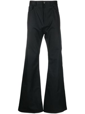 Balenciaga pantalon évasé en coton - Noir