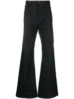Balenciaga pantalon évasé en coton - Noir