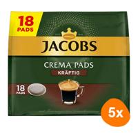 Jacobs - Crema Strong - 5x 18 pads