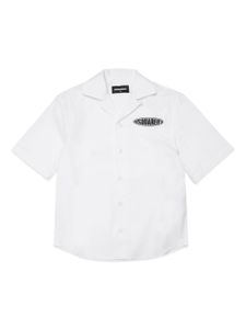 DSQUARED2 KIDS chemise en coton à manches courtes - Blanc