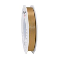 1x Luxe hobby/decoratie bronzen satijnen sierlinten 1,5 cm/15 mm x 25 meter