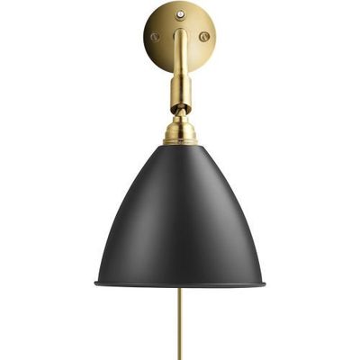 Gubi Bestlite BL7 16 Wandlamp - Messing & Mat zwart