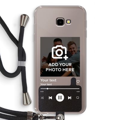 Music Player: Samsung Galaxy J4 Plus Transparant Hoesje met koord