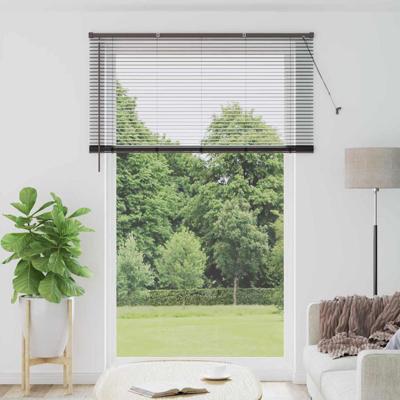Raam Blind met gordijnen Anders Zwart 150 x 220 cm Aluminium