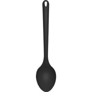 Kunststof lepel/opscheplepel zwart 32 cm keukengerei