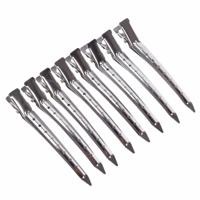 10 stuks RVS haar clips haar Duckbill clip Hair clip metalen grote enkele gat ijzeren clip