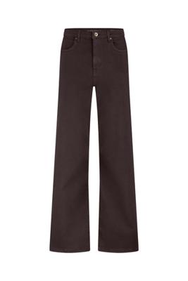 Lexie col denim trousers - espresso - 13299