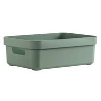 Sigma home box 9 liter - donkergroen - 35,2x25,3x12,2 cm - Leen Bakker