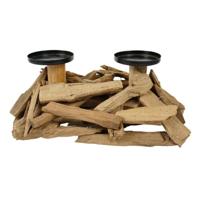 Diversen Kandelaar drijfhout naturel 32 cm