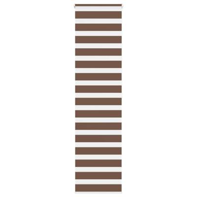 VidaXL Zebra rolgordijn 60x200 cm stofbreedte 55,9 cm polyester bruin