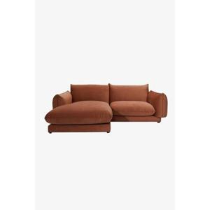 Sissy-Boy Countess 3-zits bank chaise longue links Brown