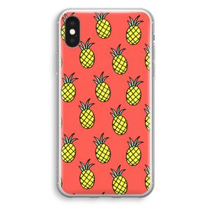 Ananas: iPhone XS Transparant Hoesje