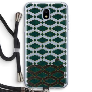 Moroccan tiles: Samsung Galaxy J5 (2017) Transparant Hoesje met koord