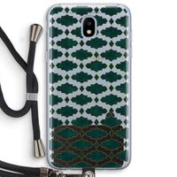 Moroccan tiles: Samsung Galaxy J5 (2017) Transparant Hoesje met koord