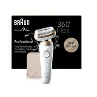 Epilator - BRAUN - Silk Epil 9-011 3D - Flexibele kop - Wet & Dry-technologie - 40 MicroGrip-pincetten