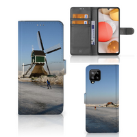 Samsung Galaxy A42 5G Flip Cover Schaatsers