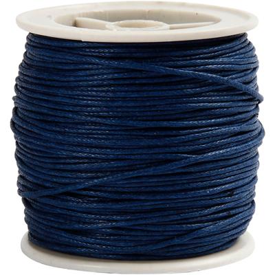 Creativ Company Katoenkoord, dikte 1 mm, blauw, 40 m/ 1 rol