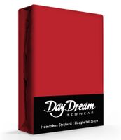 Day Dream Hoeslaken Katoen Rood-80 x 200 cm