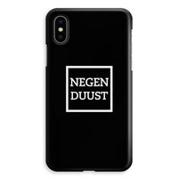 Negenduust black: iPhone XS Max Volledig Geprint Hoesje