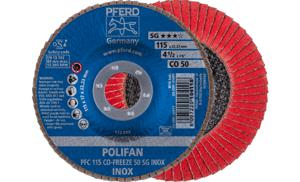 PFERD 67711550 PFC 115 CO-FREEZE 50 SG INOX Lamellenschijf Diameter 115 mm Boordiameter 22.23 mm Legering op nikkelbasis, Superlegeringen op nikkel- of