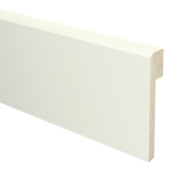 MDF Renovatieplint klassiek 120x22 voorgelakt RAL9010 - lengte240cm MDF Renovatieplint klassiek 120x22 voorgelakt RAL9010 - lengte240cm