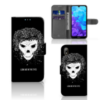 Telefoonhoesje met Naam Huawei Y5 (2019) Skull Hair - thumbnail