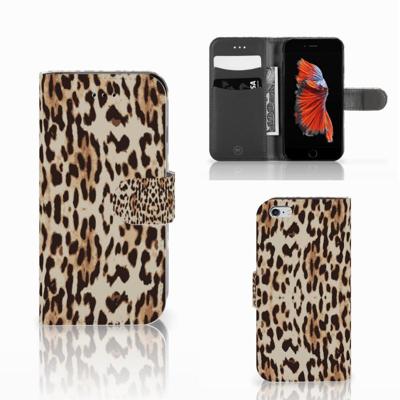 Apple iPhone 6 | 6s | Telefoonhoesje | Met pasjeshouder | Leopard