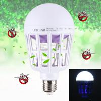 E27 15W wit licht + 365 NM paars licht Mosquito Killer Bulb Lamp vliegen ongediertebestrijding insecten verwerpen Zapper LED bal steile licht AC 175